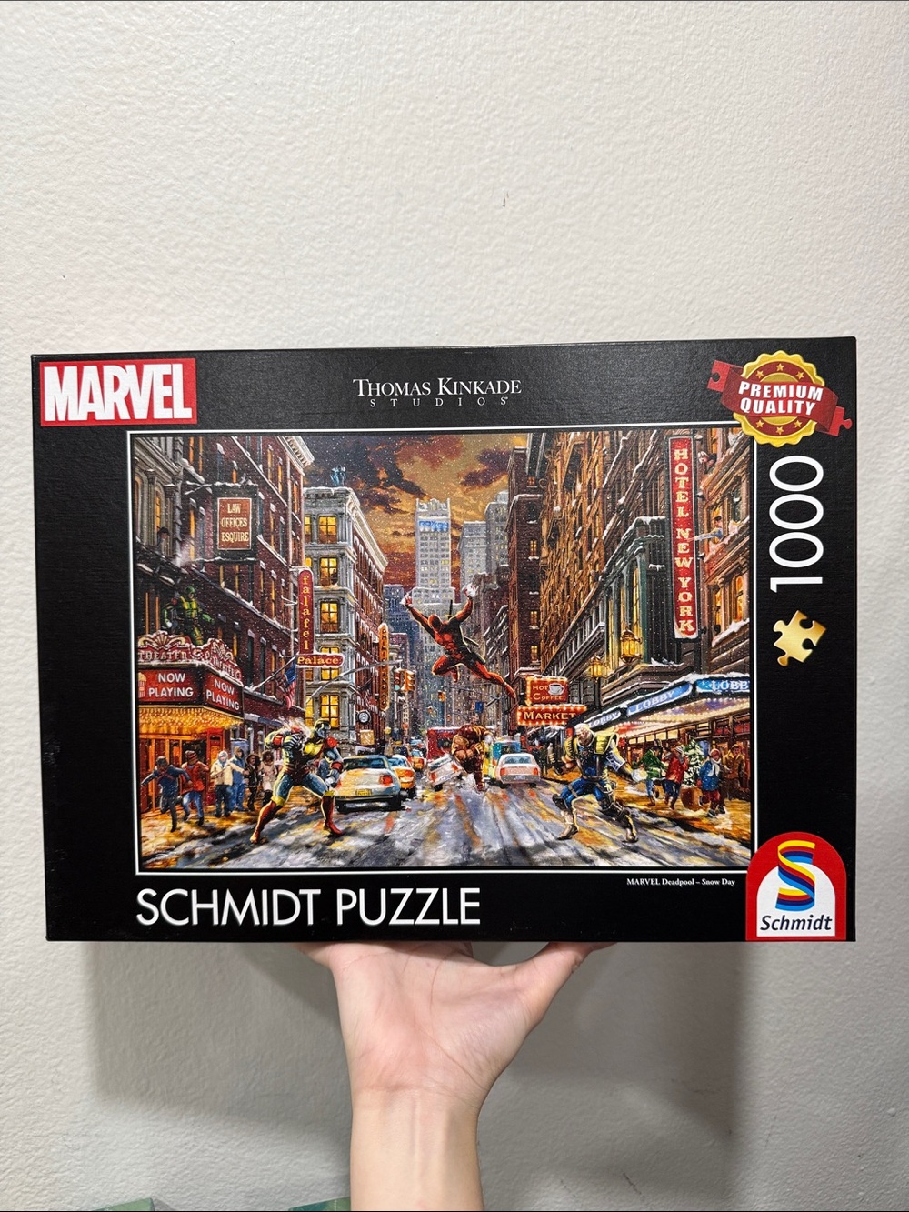 Marvel Thomas Kinkade 1000-Piece Deadpool new seal